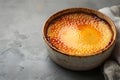 Concept Dessert Photography, Elegant Elegant Creme Brulee Minimalist Dessert Delight