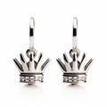 Elegant Crown And Diamond Earrings In Adox Silvermax Style