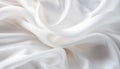 Elegant crumpled white silk fabric with luxurious texture for sophisticated design concepts