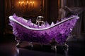 Elegant Crystal bathtub. Generate Ai