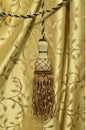 Elegant curtain tassel Royalty Free Stock Photo