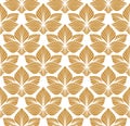 Seamless Arabesque Floral Pattern. Art Deco Style Background. Vector Abstract Flower Texture. Royalty Free Stock Photo