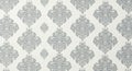 Elegant Damask Pattern Wallpaper - Silver and White Design Royalty Free Stock Photo