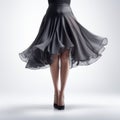 Elegant Dance Skirt: Flowing Silhouettes And Victorian-inspired Style