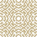 Elegant Deco seamless pattern. Beautiful golden ornaments on white background. Greek tribal ethnic style repeat structured