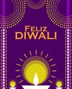 Happy Diwali, greeting card, festival of lights, India, Spanish, portuguese.