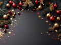 Elegant decoration Christmas background in bright wood style generative Ai. Ai generated. Royalty Free Stock Photo