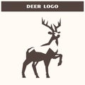 Elegant deer illustration, Proud Stag Royalty Free Stock Photo