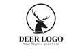 Elegant deer illustration vector logo