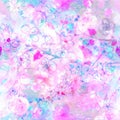 Colorful Hand drawing seamless floral patterns Royalty Free Stock Photo