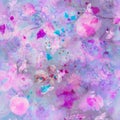 Colorful hand drawing seamless floral patterns Royalty Free Stock Photo