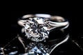 Elegant Diamond ring single. Generate Ai