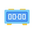 Stylish Digital Clock Icon Royalty Free Stock Photo