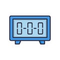 Elegant Digital Screen Clock Design Icon Royalty Free Stock Photo