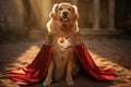 Elegant Dog Feeling Like A Fairy Tale Prince With A Princely Cape