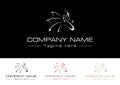 Elegant Dragon Logo Royalty Free Stock Photo