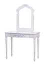 Elegant dressing table over white, with path