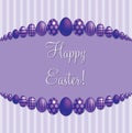Elegant Easter egg card Royalty Free Stock Photo