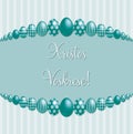 Elegant Easter egg card Royalty Free Stock Photo