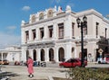 Elegant eclectic building of Thomas Terry Theater in historic center of city Cienfuegos, Cuba