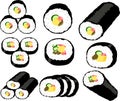 Elegant Eho-maki sushi roll set