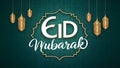 Elegant Eid Mubarak typography adds flair to modern Eid poster
