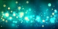 Elegant Emerald Abstract Bokeh Cascade Motion Background with Shimmering Glitter and Sparkles Royalty Free Stock Photo