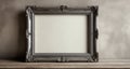 Elegant empty frame, ready to hold a masterpiece