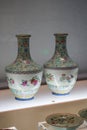 Elegant and exquisite assortment of porcelain vessels from the Qing Dynasty, China