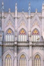 Exterior architecture of historic St. Philomena`s Cathedral in Mysore, India