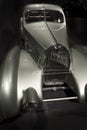 Elegant fascinating retro car at the exhibition of vintage cars
