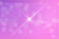 Elegant Festive Abstract Bokeh Purple Background With Shiny Sun Rays & Rectangle Frame