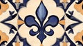 Elegant Fleur,de,lis Seamless Pattern Tile Good Resolution Stock Photo Royalty Free Stock Photo