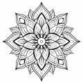 Ornate Flower Mandala Coloring Page