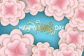 Elegant floral Greeting card. Happy Valentine`s Day