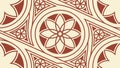Elegant Floral Mandala Corner Pattern, vector design Generative AI Royalty Free Stock Photo