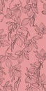 Elegant floral pattern vector illustration