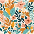 Elegant floral seamless patterns. Versatile vector design for paper, covers, decor