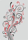 multi colour floral branch. Decorative filigree floral design stencil cdr x6 by nayab