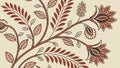 Elegant Floral Vine Border Pattern Vector, vector design Generative AI Royalty Free Stock Photo