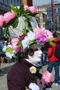 Elegant flowery mask, Venice, Italy, Europe Royalty Free Stock Photo