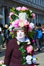 Elegant flowery mask, Venice, Italy, Europe Royalty Free Stock Photo