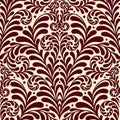 Elegant flowing traditional baroque ornamental design perfect for decorative projects. Royalty Free Stock Photo