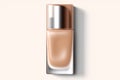 Elegant Foundation Bottle: Realistic Transparency with a Pump for Cream. Beauty Revealed.
