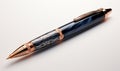 Elegant Fountain Pen With Black and Gold Trim Royalty Free Stock Photo