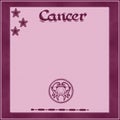 Elegant frame with zodiac sign-Cancer