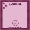 Elegant frame with zodiac sign-Gemini Royalty Free Stock Photo