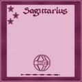 Elegant frame with zodiac sign-Sagittarius Royalty Free Stock Photo