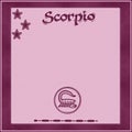 Elegant frame with zodiac sign-Scorpio