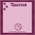 Elegant frame with zodiac sign-Taurus Royalty Free Stock Photo